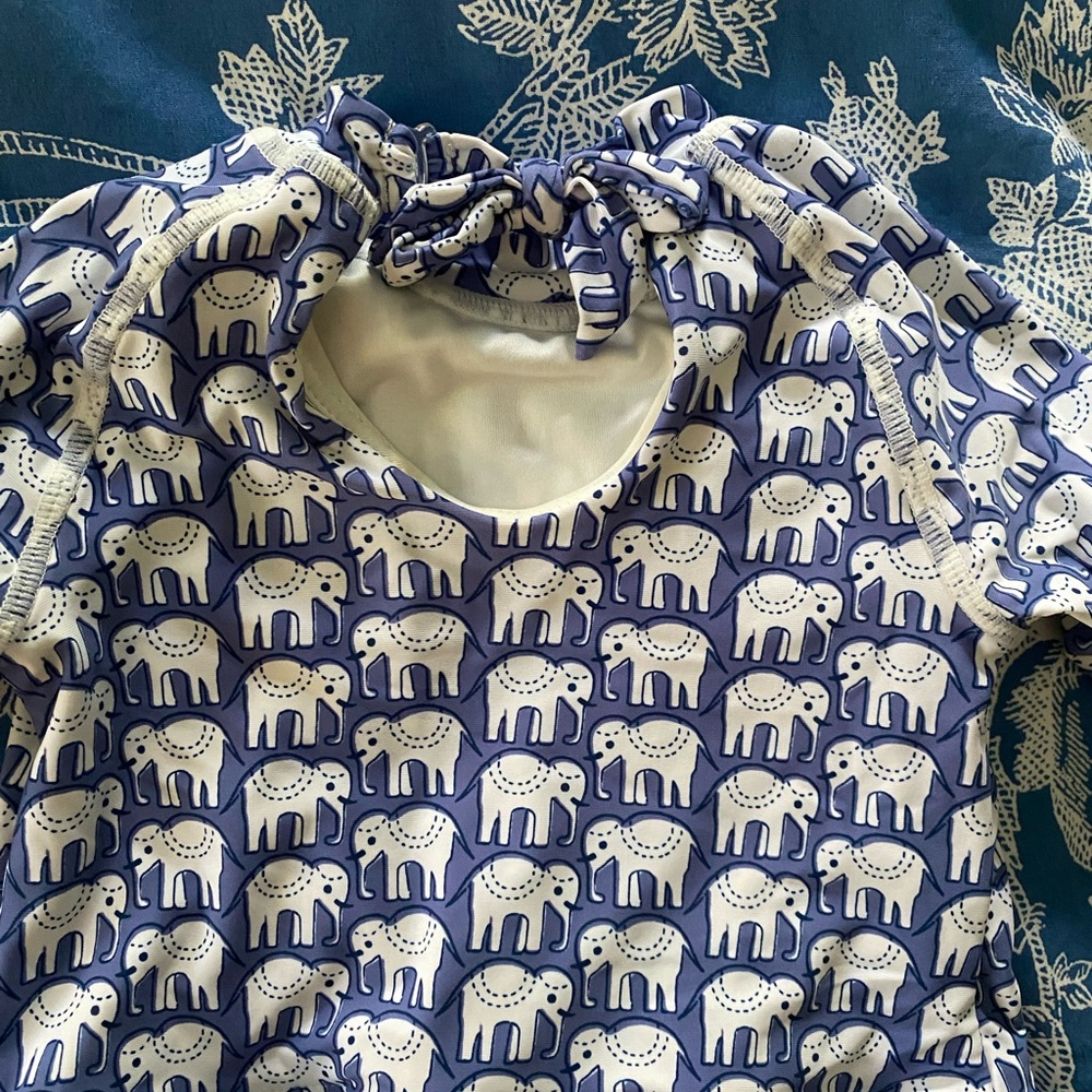 Roller Rabbit Elephant Print Swim Set - Picture 2 of 3